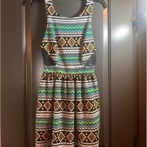 Tribal Print Mini Dress